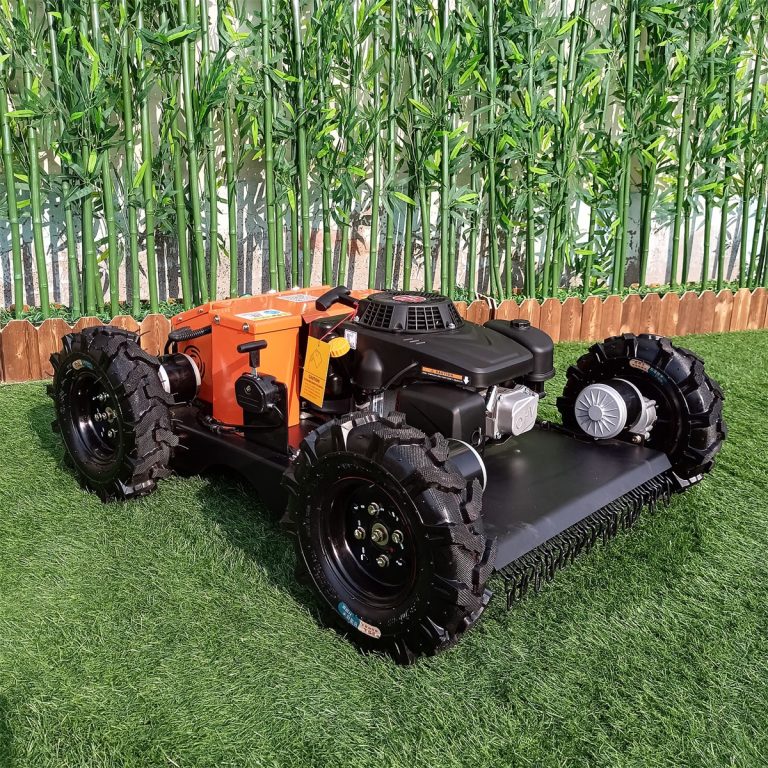 autonomous driving crawler shrubs brush mower for sale